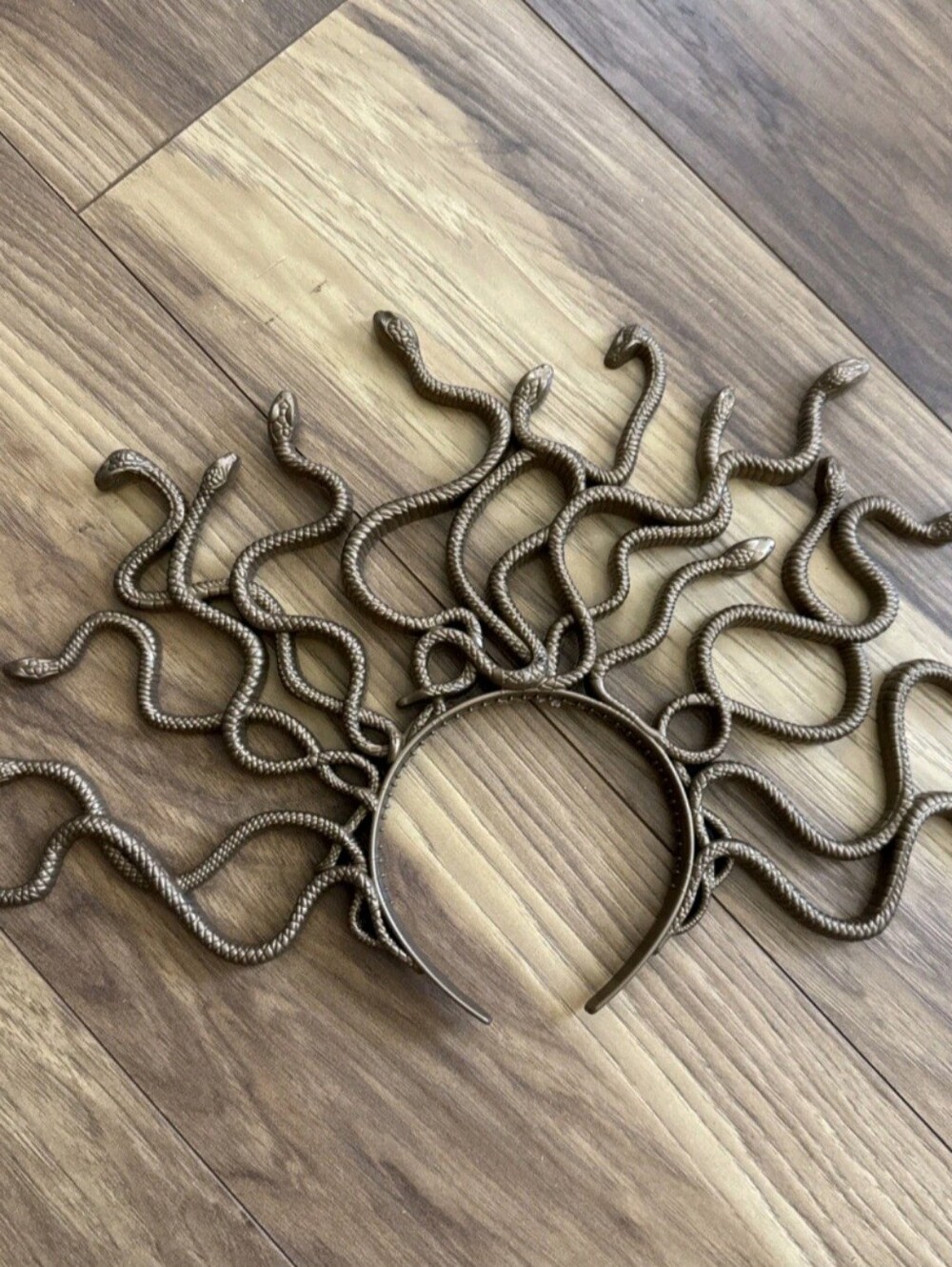Medusa Snake Headband Gold